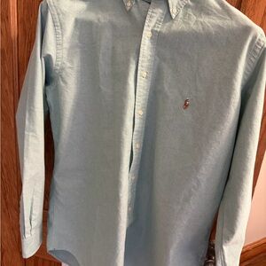 Ralph Lauren Men's Aqua Button-Down Shirt